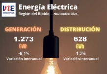 INE Biobío publica cifras de generación y distribución de energía correspondiente a noviembre de 2024