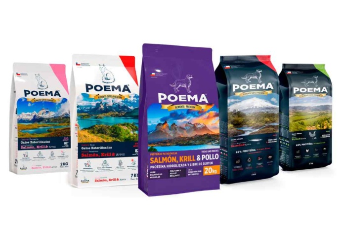 La primera marca chilena de alimentos premium para mascotas POEMA® se expande en América Latina