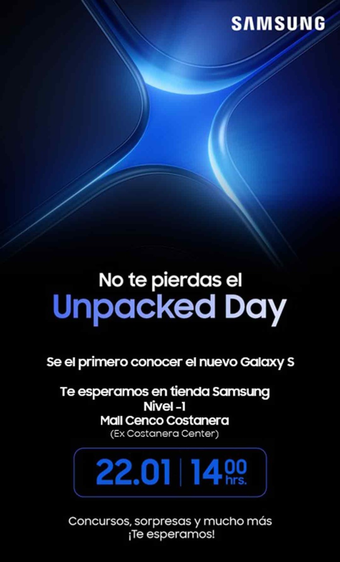 Sé el primero en conocer el próximo Galaxy S y participa por increíbles premios en Samsung Costanera Center Sé el primero en conocer el próximo Galaxy S y participa por increíbles premios en Samsung Costanera Center