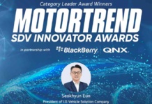 el presidente de LG Vehicle Solution Company gana el premio Motortrend SDV Innovator 2025