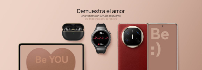 Huawei sorprende con descuentos de hasta un 50% para que regales tecnología en el Día de San Valentín