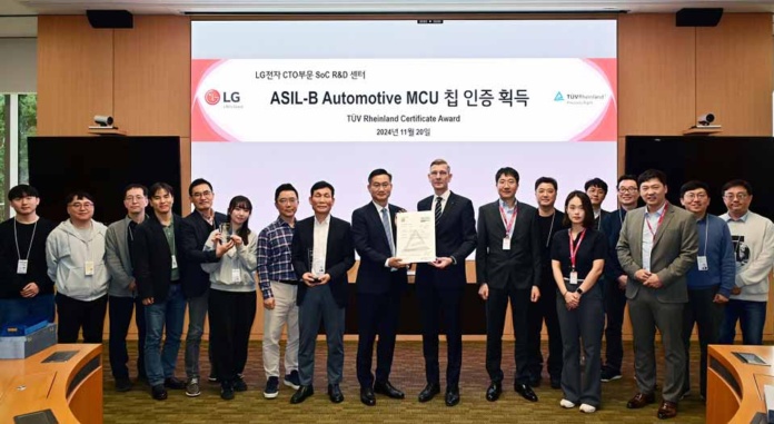 LG es reconocido por su innovación con su primera MCU certificada para automoción