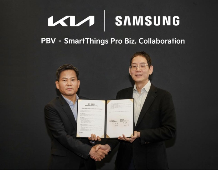 Kia y Samsung se asocian para integrar SmartThings Pro en los PBV de Kia