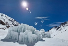 Proyecto Nilus avanza en la acumulación de agua en reservas de hielo artificial en la cordillera de Los Andes