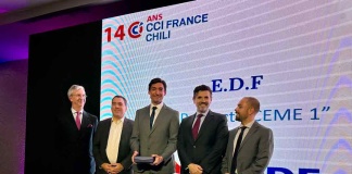 EDF es reconocida como “Empresa francesa del año” por la CCI France-Chile