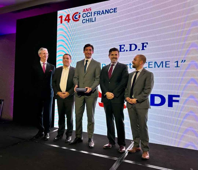 EDF es reconocida como “Empresa francesa del año” por la CCI France-Chile