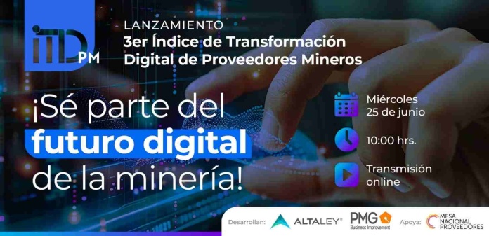 Corporación Alta Ley y PMG darán a conocer resultados del Índice de Transformación Digital de Proveedores de la Minería 2025