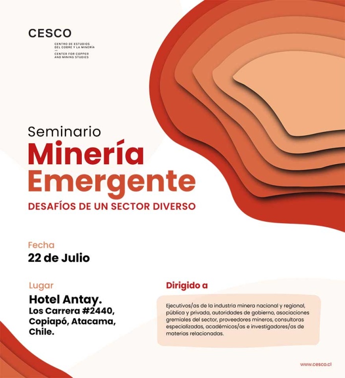2° Seminario Minería Emergente 2025 Actores del ecosistema minero se reunirán en Copiapó para abordar el futuro de la mediana minería