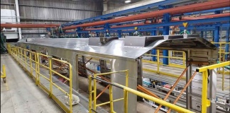 Alstom finaliza producción de la primera caja del tren de Línea 7 de Metro de Santiago