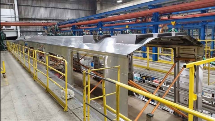 Alstom finaliza producción de la primera caja del tren de Línea 7 de Metro de Santiago