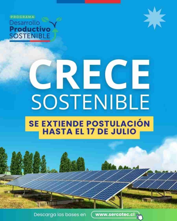 Amplían plazo para postular al nuevo fondo Crece Sostenible de Sercotec