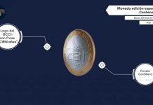 Moneda de 100 pesos conmemorativa del centenario Banco Central de Chile