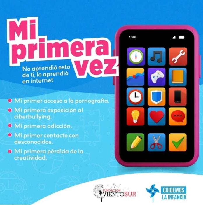 “Mi Primera Vez”: Fundación Viento Sur y su plataforma Cuidemos la Infancia lanzan esta campaña para alertar sobre el uso temprano de pantallas en la infancia
