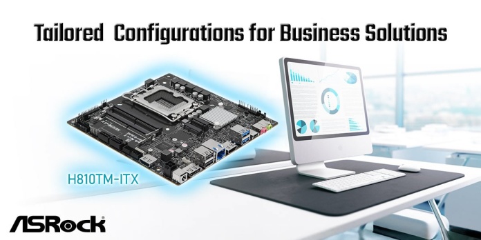 ASRock presenta el motherboard H810TM-ITX para negocios e integradores