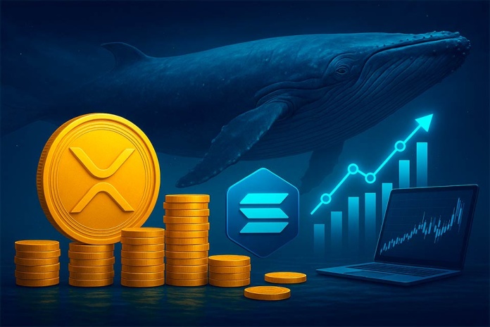 mercado de criptomonedas, Las ballenas acumularon 30 millones de XRP en 24 horas, mientras que los mineros de DOT ganan $8,700 en ingresos pasivos diariamente