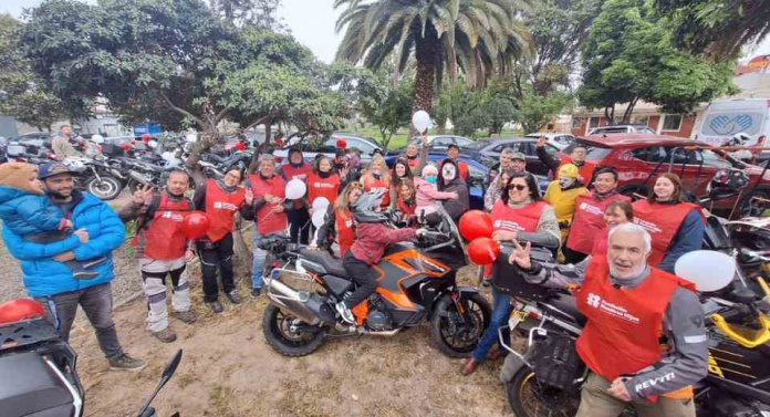Motoqueros solidarios y artistas urbanos se unieron en apoyo a la colecta nacional de Fundación Nuestros Hijos