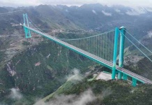 Ingeniería China bate record con el puente más alto del mundo Ingeniería China bate record con el puente más alto del mundo