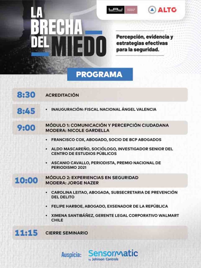 Sector privado y Gobierno analizan percepción del miedo y estrategias efectivas en seguridad pública