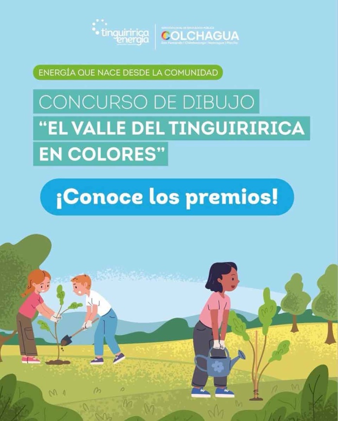 Tinguiririca Energía y SLEP Colchagua lanzan convocatoria del Concurso de Dibujo 2025: “El Valle del Tinguiririca en colores” Tinguiririca Energía y SLEP Colchagua lanzan convocatoria del Concurso de Dibujo 2025: “El Valle del Tinguiririca en colores”