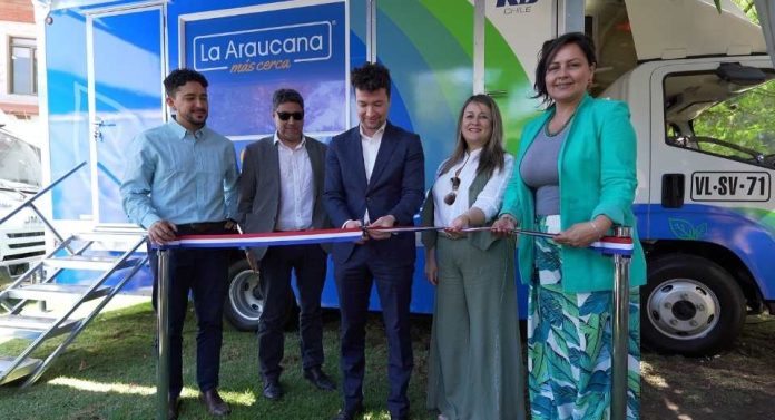 La Araucana inaugura nueva flota de sucursales móviles 100% eléctricas