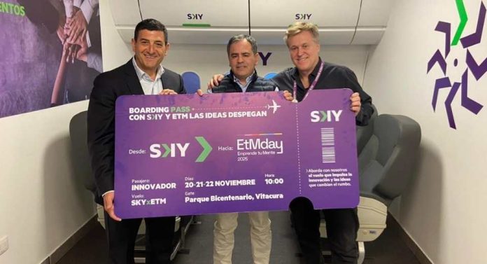 Más de 120 emprendedores de regiones podrán viajar al EtMday2025 gracias a convenio con Sky Airline