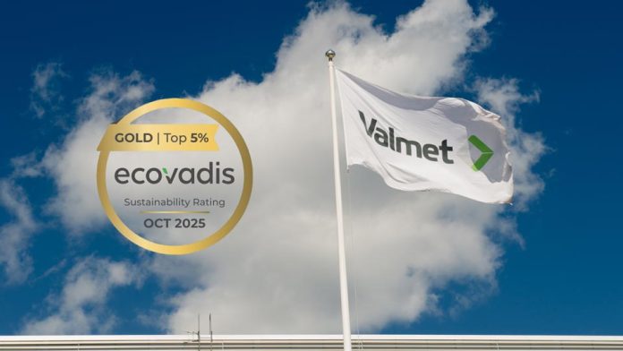 Valmet obtiene medalla de oro en evaluación global de sostenibilidad de EcoVadis