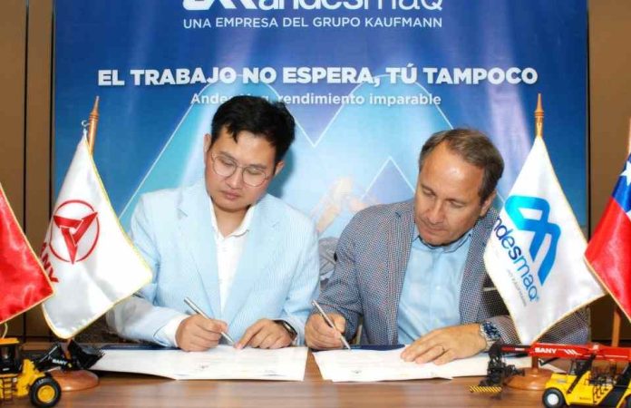 Andes Maq y SANY Global ratifican su alianza estratégica y renuevan contrato de distribución oficial en Chile