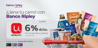 Banco Ripley suma descuento en Unimarc para aliviar el presupuesto