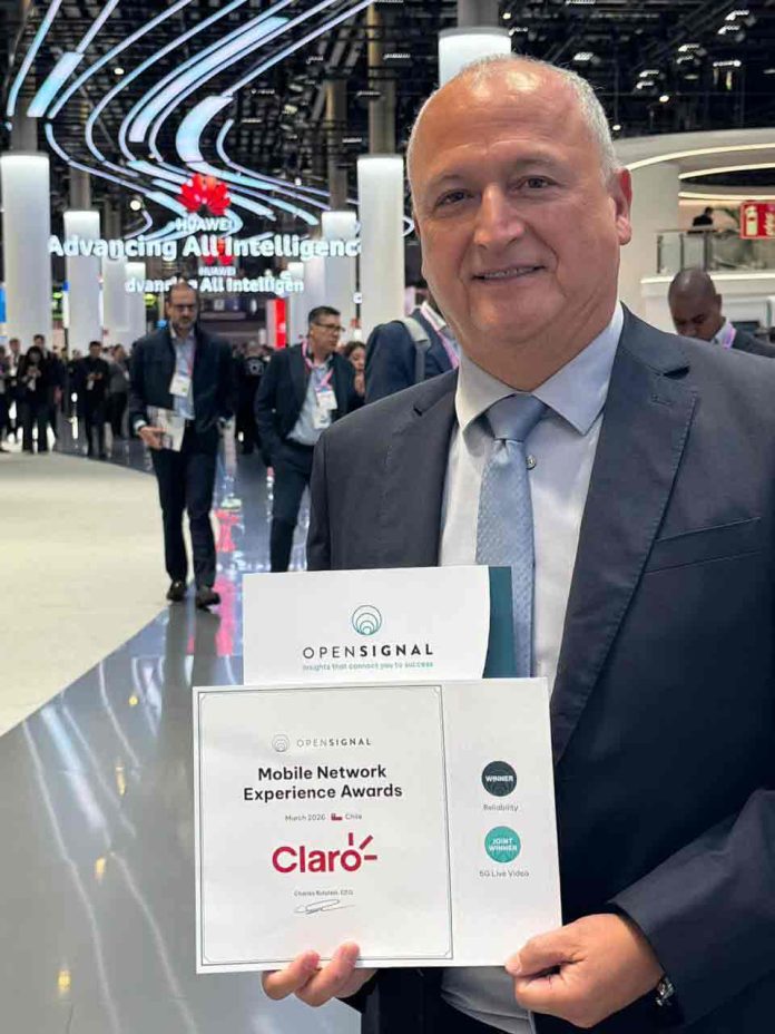Claro Chile recibe premio global por desempeño de su red 5G