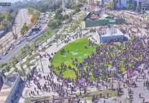 El fallido intento de vandalización de la estatua de Baquedano, a 16 días de su regreso