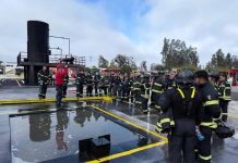 Reconocidas empresas se entrenan para enfrentar incendios industriales en Chile