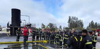 Reconocidas empresas se entrenan para enfrentar incendios industriales en Chile