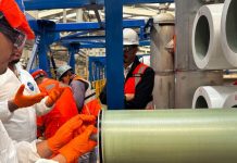 Aguas Pacífico instala más de 6 mil membranas en los racks de osmosis inversa Aguas Pacífico instala más de 6 mil membranas en los racks de osmosis inversa
