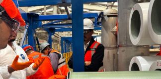 Aguas Pacífico instala más de 6 mil membranas en los racks de osmosis inversa