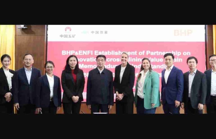 BHP Invent refuerza sus alianzas de innovación en China mediante memorandos de entendimiento con ENFI y BGRIMM