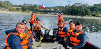 Centro CASA lidera visita técnica de delegación del NIFS de Corea del Sur para conocer la acuicultura chilena