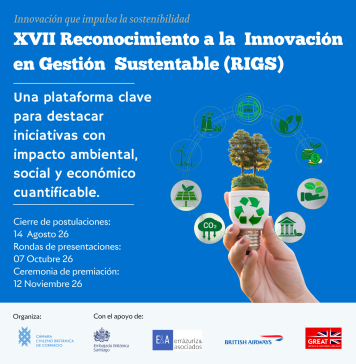 BritCham Chile abre convocatoria para la XVII versión del Reconocimiento a la Innovación en Gestión Sustentable (RIGS)