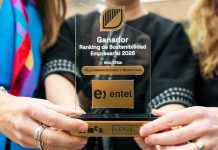 Entel es reconocida como empresa líder en sostenibilidad en Ranking de Sostenibilidad Empresarial Brinca-UAI 2026
