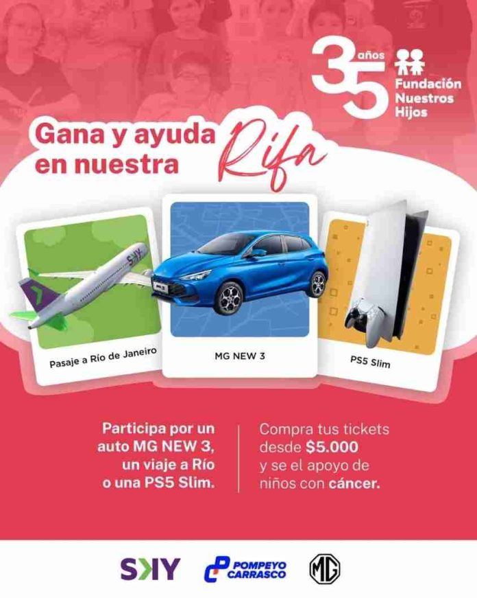 Fundación Nuestros Hijos celebra 35 años lanzando su Gran Rifa 2026 para seguir apoyando a niños con cáncer y sus familias