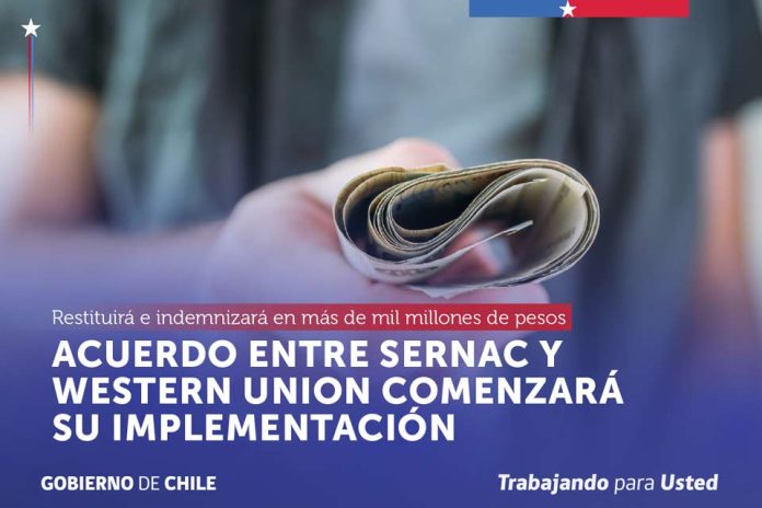 ACUERDO ENTRE SERNAC Y WESTERN UNION COMENZARÁ SU IMPLEMENTACIÓN, RESTITUYENDO E INDEMNIZANDO EN MÁS DE MIL MILLONES DE PESOS POR PROBLEMAS EN EL ENVÍO DE DINERO 