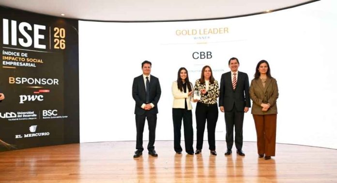 Grupo Cbb recibe máxima distinción de Índice de Impacto Social Empresarial Chile 2026 