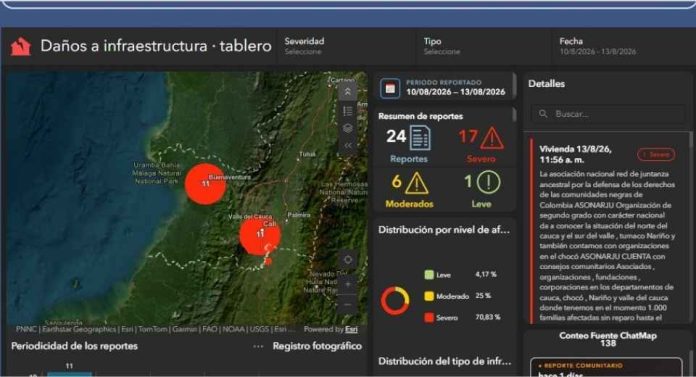 Plataforma geoespacial entrega información actualizada para el seguimiento del terremoto en Colombia Plataforma geoespacial entrega información actualizada para el seguimiento del terremoto en Colombia