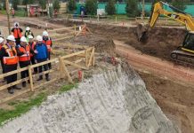 Aguas Andinas, MOP y SISS supervisan avances de la construcción de nuevos pozos que reforzarán el suministro de la Región Metropolitana Aguas Andinas, MOP y SISS supervisan avances de la construcción de nuevos pozos que reforzarán el suministro de la Región Metropolitana