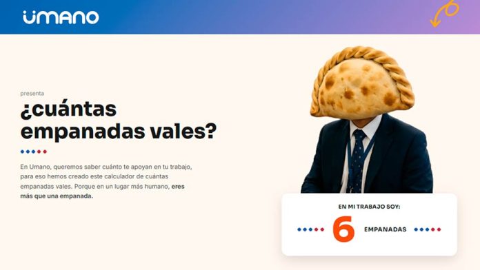 Calculadora de empanadas UMANO. ¿Cuántas empanadas vales? La disruptiva campaña que usa el humor para hablar de acompañamiento y bienestar este 18 ¿Cuántas empanadas vales? La disruptiva campaña que usa el humor para hablar de acompañamiento y bienestar este 18