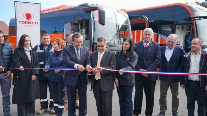 Ventanas se convierte en la primera operación de Codelco en alcanzar 100% de electromovilidad en el transporte de sus trabajadores Ventanas se convierte en la primera operación de Codelco en alcanzar 100% de electromovilidad en el transporte de sus trabajadores