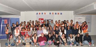 En el mes del cáncer de mama trabajadoras de la construcción reciben charla de prevención y salud femenina 
