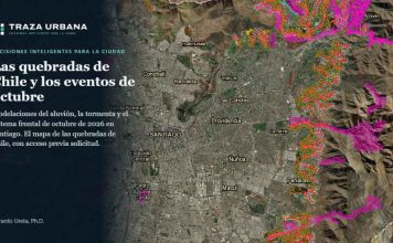 ¿Por dónde se mueve el agua cuando llueve fuerte? Chileno crea plataforma para entender recorrido del agua por la ciudad